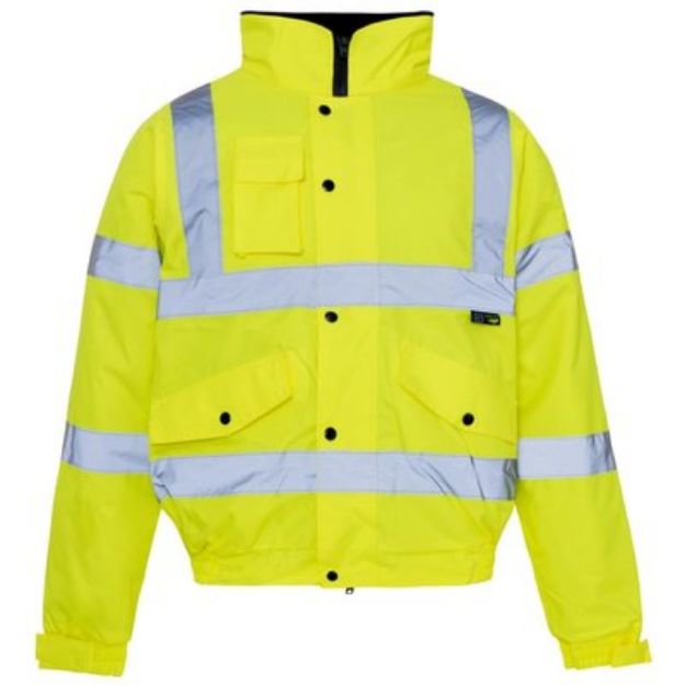 Picture of Bomber Yellow Large Hi-Visibility Jacket HV262