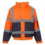 Picture of ST WORKWEAR BOMBER HI-VIS JACKET WITH MOBILE PHONE POCKET