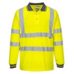 Picture of Portwest Hi-Vis Long Sleeved Polo - S277