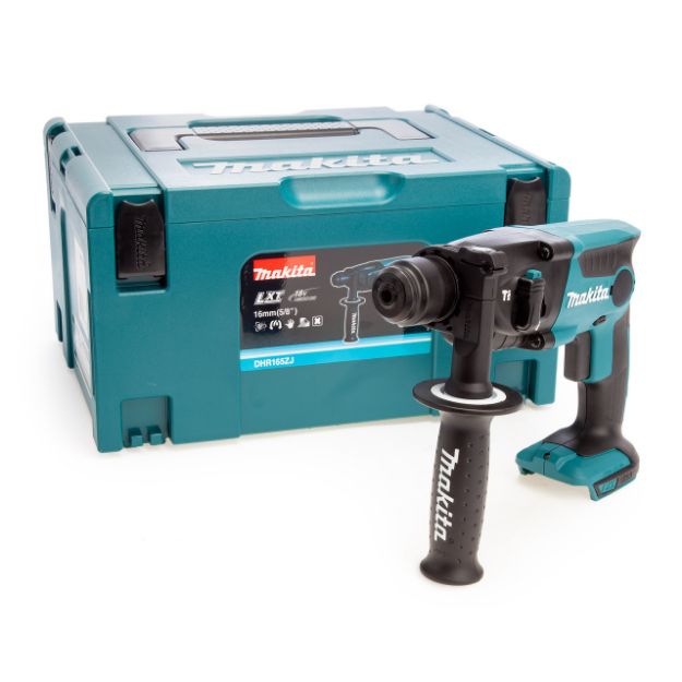 Picture of Makita DHR165ZJ 2.3KG 18v Li-ion LXT Cordless Compact SDS Plus Drill Bare Unit in MAKPAC Box