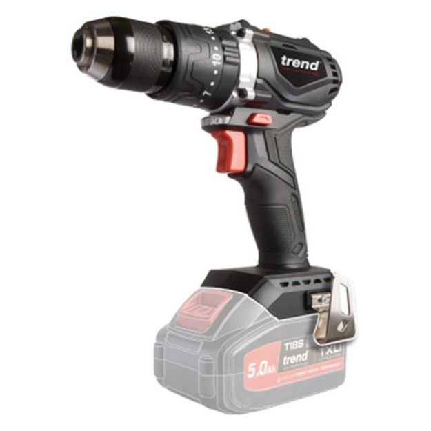 Picture of Trend T18S/CDB 18v Brushless 2 Speed Combi Drill 45nm 0-2000rpm 1.4kg Bare Unit