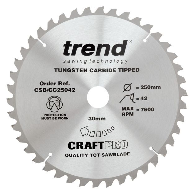Picture of Trend CRAFT BLADE CC 250MM X 42T X 30MM