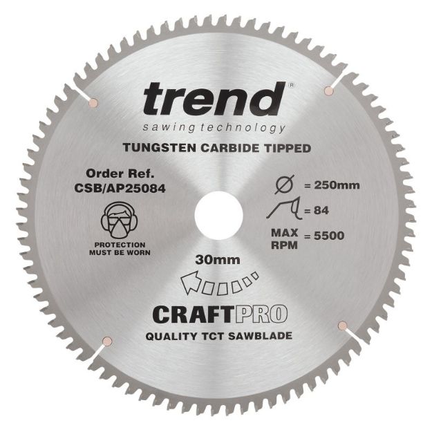 Picture of Trend CRAFT BLADE TCP 250MM X 84T X 30MM