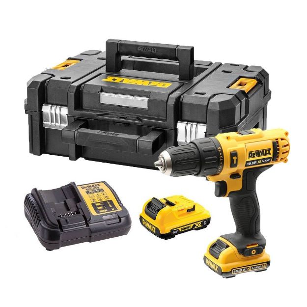 Picture of Dewalt DCD716D2 12V XR Sub Compact Combi Drill C/W 2 x 2.0Ah Li-ion Batteries & Charger