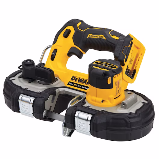 Picture of Dewalt DCS377NT 18v XR Brushless Sub Compact Bandsaw Cutting Capacity 46mm (690x12.7mm Blade) Bare Unit In T-stak Box