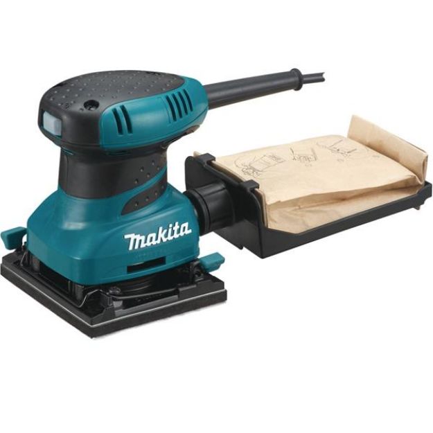 Picture of Makita BO4555 110v 200w Orbital Palm Sander 112x102mm Pad 14000opm Orbit Size 1.5mm 1.1kg