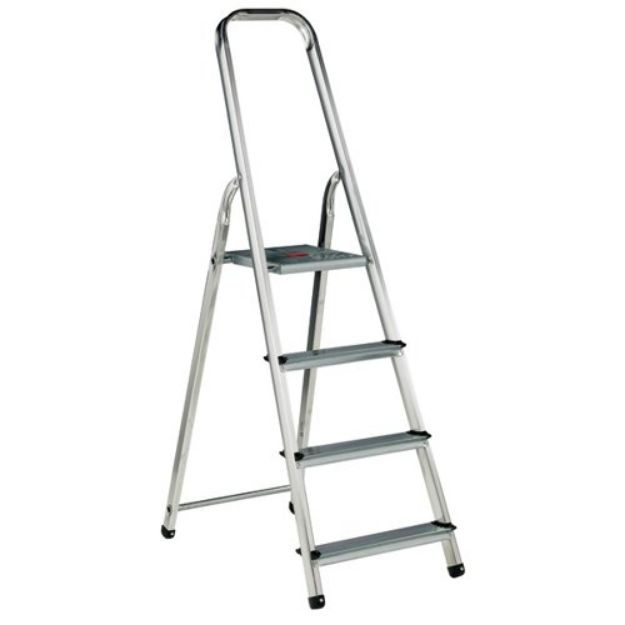 Picture of DOMESTIC ALUMINIUM 4 STEP LADDER 