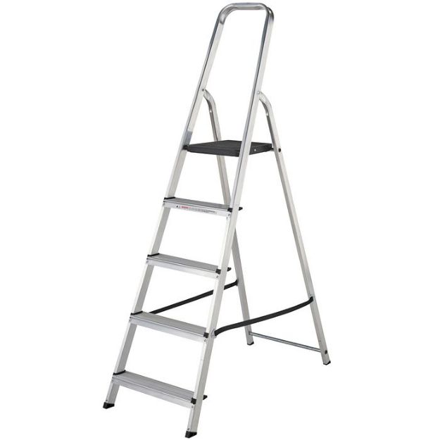 Picture of DOMESTIC ALUMINIUM 5 STEP LADDER     