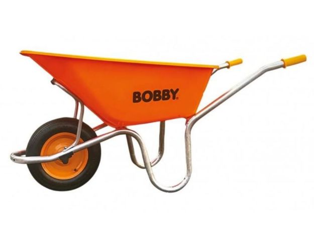 Picture of BOBBY REINFORCED WHEELBARROW ORANGE PLASTIC TRAY 100LTR