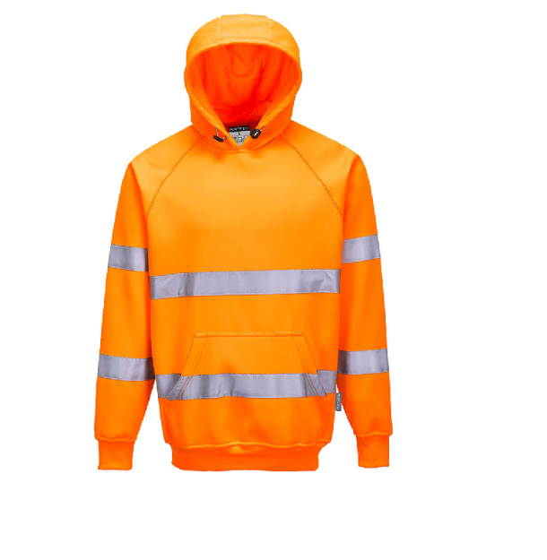 Picture of Portwest B304 Orange Hi Vis Hoodie 