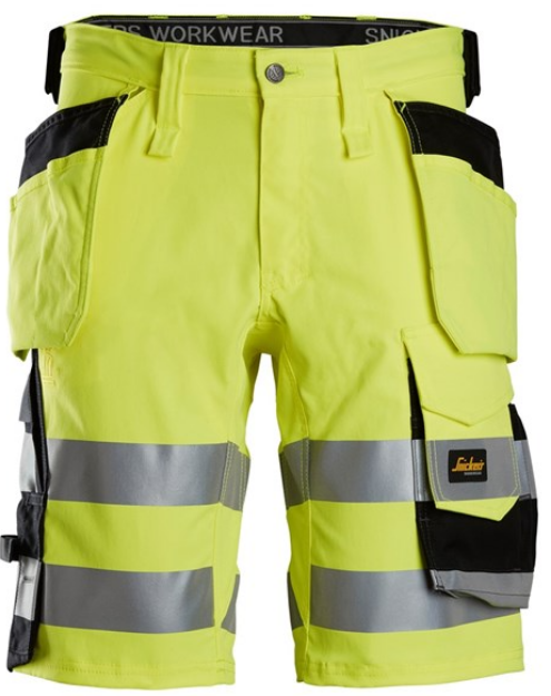 Picture of Snickers 6135 Hi Vis CL1 Stretch Shorts