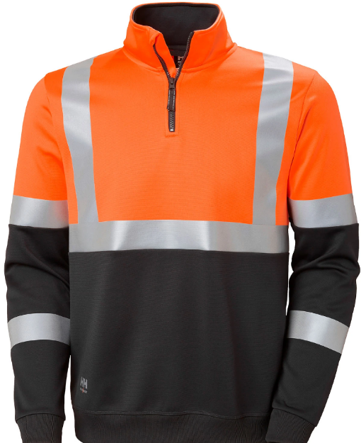 Picture of HELLY HANSEN ADDVIS HALF ZIP SWEATSHIRT HI VIS