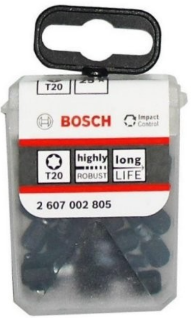 Picture of BOSCH Bit Impact T20 20mm 25pce Set 2 607 002 805