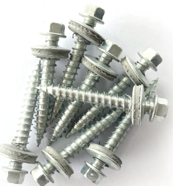 Picture of HT100GB19 14G 6.3 x 100 19MM TIMBER GALV BONDED WASHERED TECH SCREWS