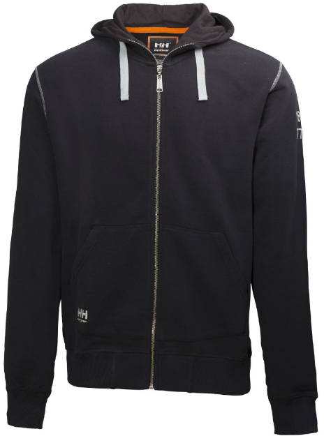 Picture of HELLY HANSEN 79028 OXFORD ZIP HOODIE BLACK 