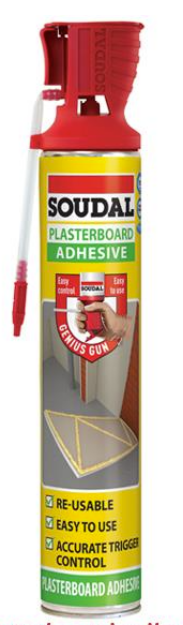 Picture of Soudal 750ml Genius Gun Plasterboard Adhesive 130599