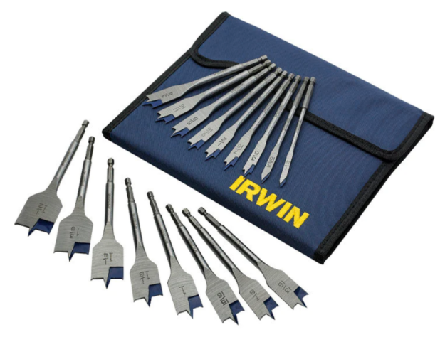 Picture of XM19  Irwin 17 Piece Blue Groove Flat Bit Set