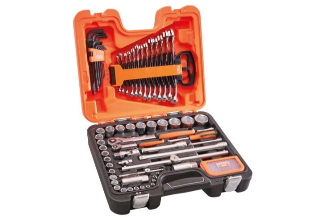 Picture of XMS23SOC1214 Bahco 95 Piece 1/4in and 1/2in Square Drive Socket and Mechanics Set 