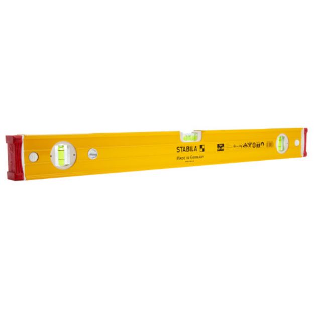 Picture of Stabila 2ft  24'' 61cm  Type 96-2M Magnetic Double Plumb 3 Vile Spirit Level 15853