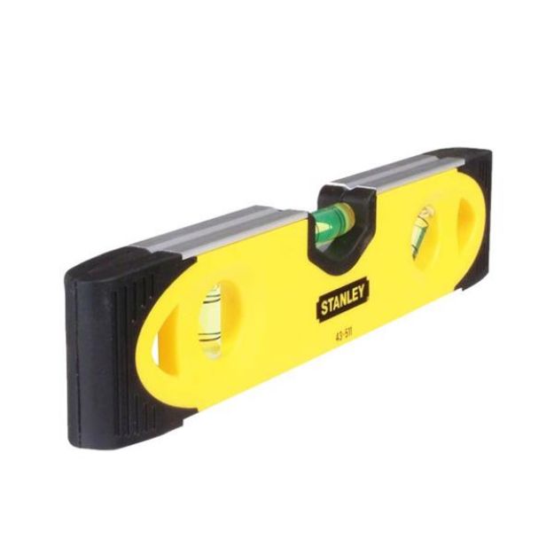 Picture of Stanley 9'' 230mm Shockproof Torpedo Magnetic 3 Vial Spirit Level 0-43-511