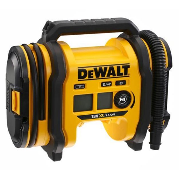 Picture of Dewalt DCC018N 18V XR Tyre Inflator Bare Unit 11bar(159psi)  2.3kg  