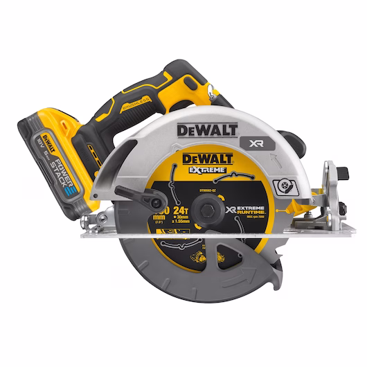 Picture of Dewalt DCS573H2T 18v XR 190mm Brushless High Power Circular Saw With Flexvolt Advantage C/W 2 x 5.0Ah Powerstack Batteries & Multi Voltage Charger In T-Stak Box
