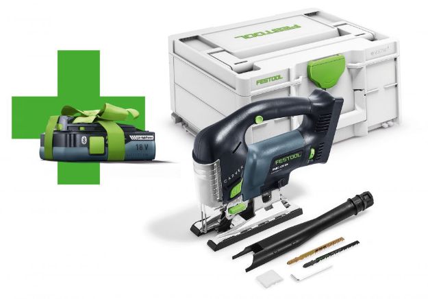 Picture of Festool 577591 Cordless Pendulum Jigsaw PSBC 420 Eb-Basic Promo C/W Free 4.0Ah Battery 