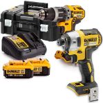 Picture of DEWALT DCK276M2 18V 2 X 4.0Ah Li-Ion Brushless Twin Pack DCD996 + DCF887