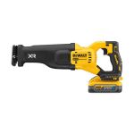 Picture of Dewalt DCS386H2T 18v XR 190mm Brushless High Power Reciprocating Saw With Flexvolt Advantage Bare Unit In T-stak Box C/W 2 x 5.0Ah Powerstack Batteries In T-Stak Box