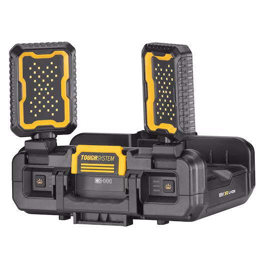 Picture of Dewalt DWST08061-1 18V Toughsystem 2.0 360° Adjustable Worklights With Storage, 3hr Runtime w/ 5.0Ah on 4000lm Bare Unit 