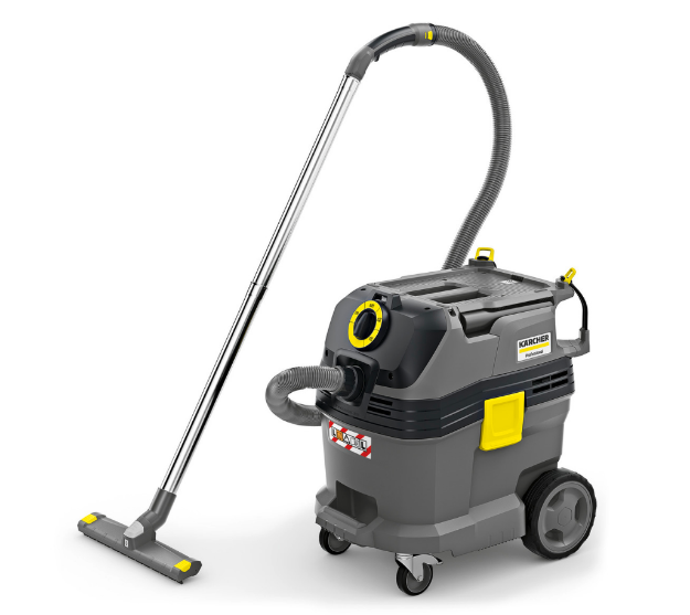 Picture of Karcher Nt30/1 Wet & Dry Vac Air flow rate (l/s)	74 Vacuum (mbar/kPa) 254 / 25,4 Container capacity (l) 30 Max. rated input power (W) 1380 Sound pressure level (dB(A)) 69 Weight without accessories (kg) 13,5 Voltage (V) 220 - 240
