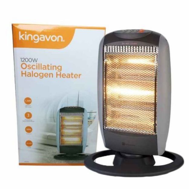 Picture of KINGAVON BB-HH200 1200W OSCILLATING HALOGEN HEATER