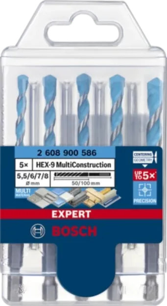Picture of Bosch 5pc Multi Construction Bit Set Hex