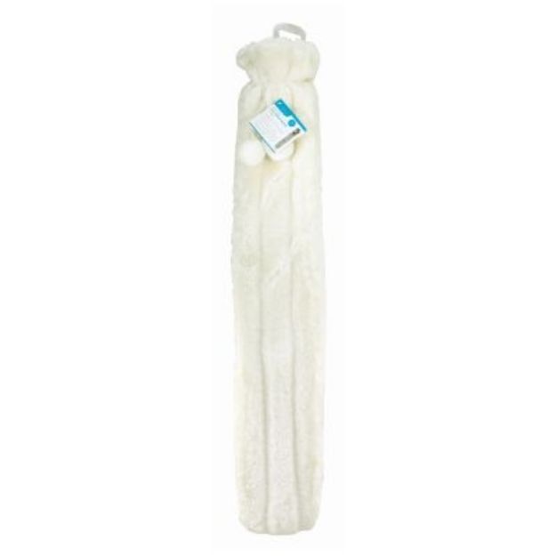 Picture of BB-HW185 FLEECE COVER EXTRA LONG HOT WATER BOTTLE CREAM