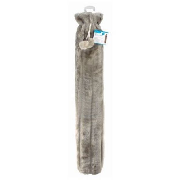 Picture of BB-HW186 FLEECE COVER EXTRA LONG HOT WATER BOTTLE GREY