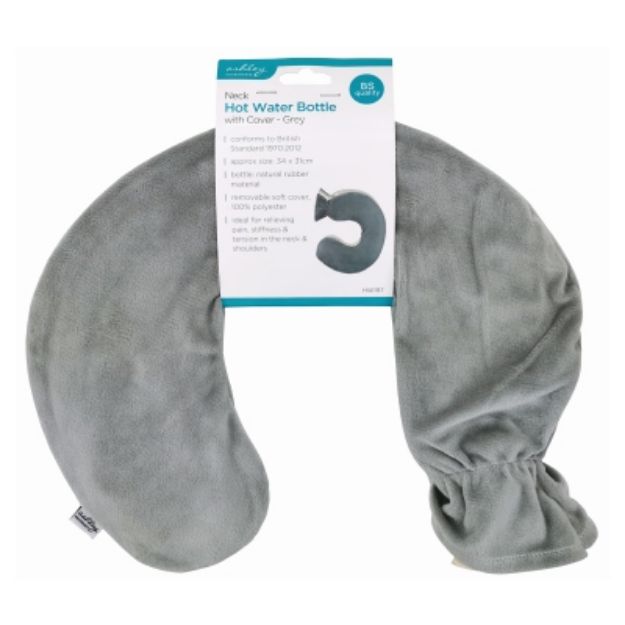Picture of BB-HW195 FLEECE COVER NECK HOT WATER BOTTLE GREY