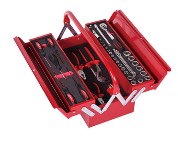 Picture of 48PCS MECHANCIAL TOOL SET IN CANTILEVER TOOLBOX