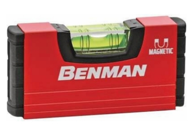 Picture of Benman 72874 Magnetic Pocket Spirit Level with 1 Vial 100mm