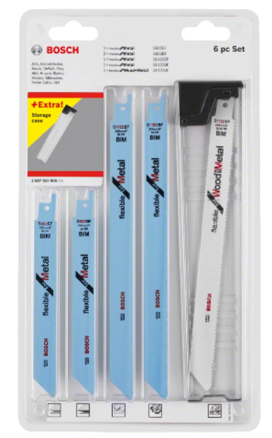 Picture of Bosch RSB 6pc set for Wood+Metal Tops. (Box)   2607010906