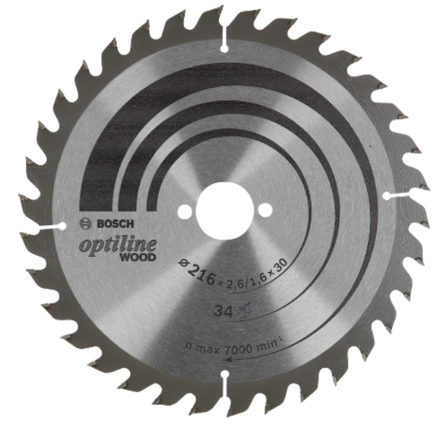 Picture of Bosch Circular Saw Blade MMP 2608838409 Outer Diameter 216mm 34T
