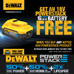 Picture of DEWALT DCH273H2T 18V ROTATY HAMMER DRILL 2x 5Ah Powerstack Batteries & Multi Voltage Charger in T-Stak Box  