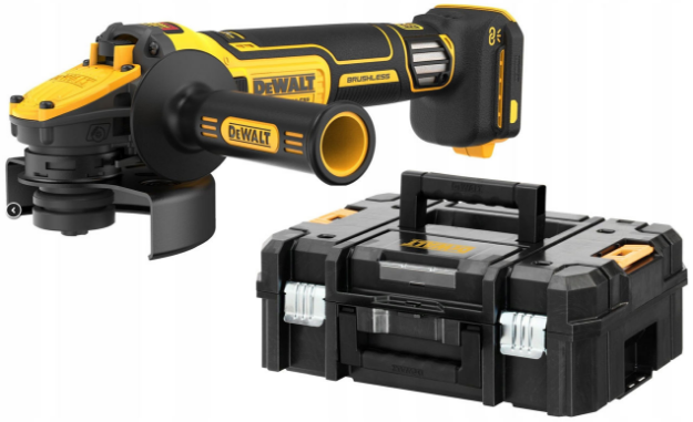 Picture of Dewalt DCG409VSNT 18v XR 5'' 125mm Brushless High Power Variable Speed Angle Grinder With Flexvolt Advantage Bare Unit In T-stak Box