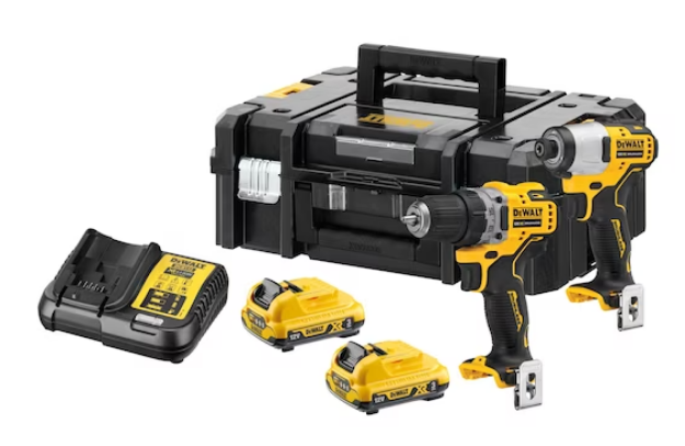 Picture of Dewalt DCK2104L2T-GB XR Brushless Impact Driver and Hammer Drill Twin Pack 2 x 3.0Ah Batteries