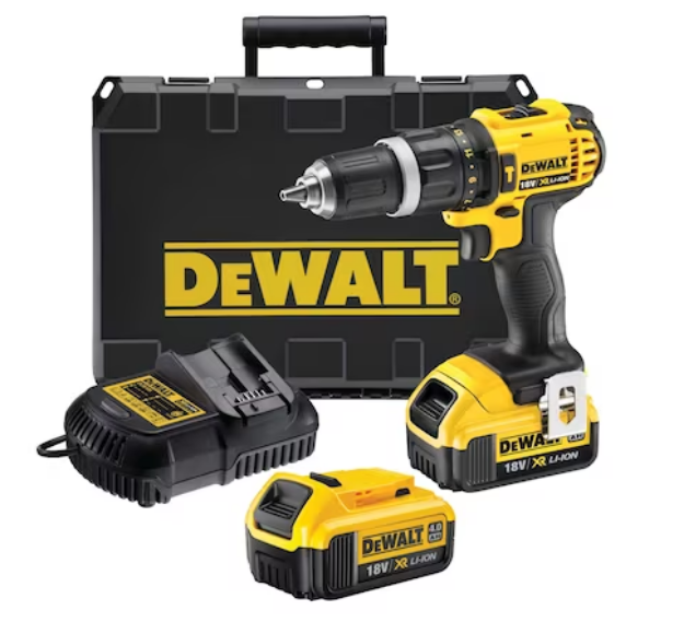 Picture of Dewalt DCD785M2 18V XR 2 Speed Combi Drill 60nm 350W 0-500-2000rpm C/W 2 x 4.0Ah Li-ion Batteries & Charger In Case ***