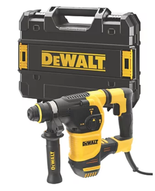 Picture of Dewalt D25333K 110v 950w 30mm 3 Mode SDS Plus Combination Drill 0-1150rpm 0-5200bpm 3.5 joules 3.9kg