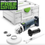 Picture of Festool 577595 AGC 18-125 EB-Basic-5,0 18V Cordless Angle Grinder Bare Unit In Systainer C/W Free 5.0Ah Battery PROMO