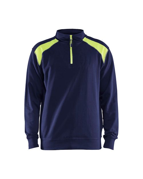 Picture of BLAKLADER 3353 HALF ZIP 2 TONE SWEATSHIRT       