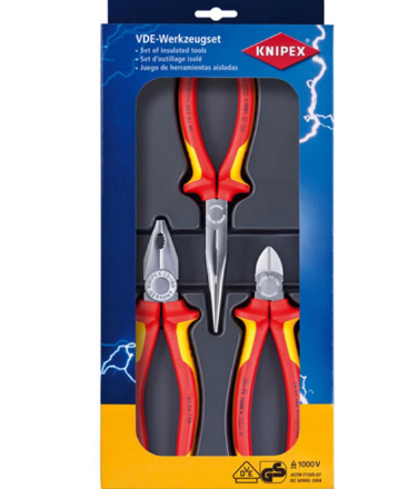 Knipex 00 20 12 3 pce pliers set EHTPLKX-002012