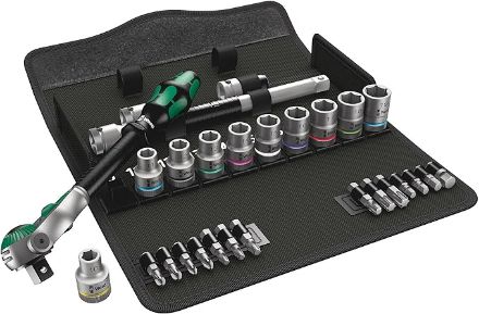 WERA 8100SC6 SOCKET SET 1/2" DRIVE METRIC ZYKLOP SPEED EHTSKWR-05004076001