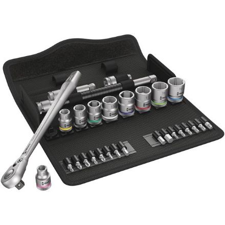 Show details for WERA 8100SB8 SOCKET SET 3/8" DRIVE METRIC ZYKLOP METAL SWITCH Picture of WERA 8100SB8 SOCKET SET 3/8" DRIVE METRIC ZYKLOP METAL SWITCH